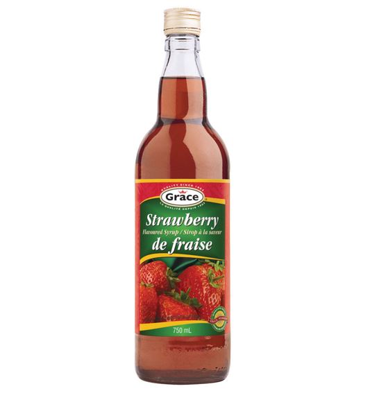 Grace Strawberry Syrup 750m Sales $5.99