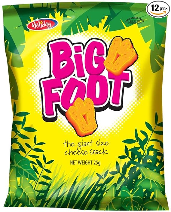 Big Foot Regular Cheese Flavor Corn Snacks  Sales 2pk for $1.00 Jamaican 20g)