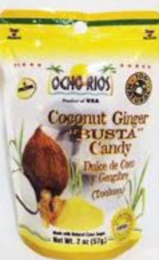 Coconut Candy(Busta) by Ocho Rios Bakery 2oz (7 pieces per pack). (Jamaican style).