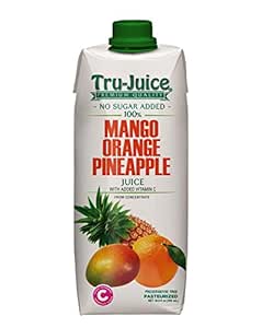 TRU-JUICE Mango-Orange- Pineapple fruit Juice (Homemade) Jamaican flavor 16.9 oz