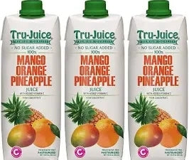TRU-JUICE VarTru Juice Pineapple, Orange, & Mango fruit nectar (Homemade) Jamaican flavor 16.9 oz